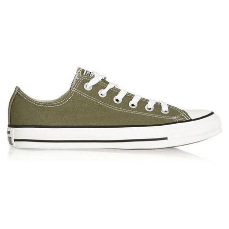 Low-Top Olive Green Converse