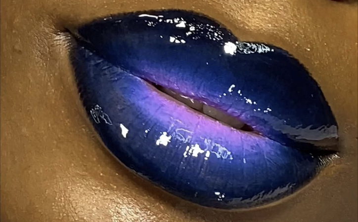 blue lip