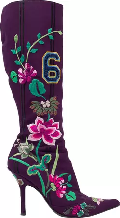 Christian Dior Embroidered Flowers 69 Boots | EL CYCER