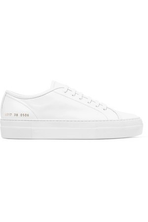 Common Projects | Tournament leather sneakers | NET-A-PORTER.COM