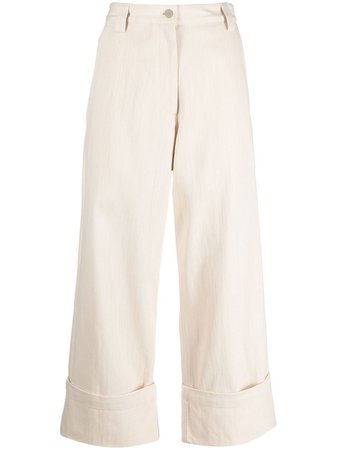 Moncler Cropped Cotton Trousers - Farfetch