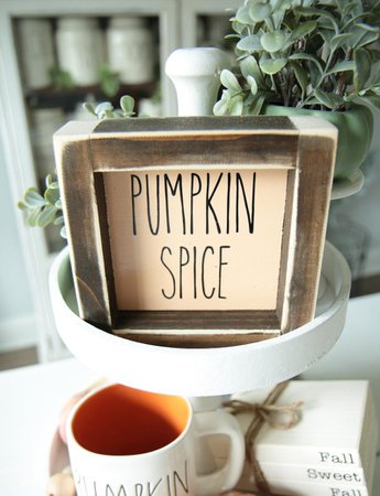 Pumpkin Spice Sign-Fall Sign-Thanksgiving-Autumn-Fall | Etsy