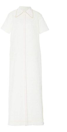 Area Eyelet Maxi Broadcloth Dress Size: XS