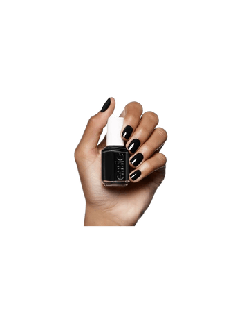 black manicure nails