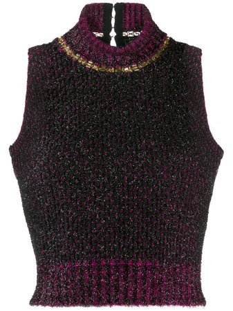 Versace Sleeveless Knitted Top