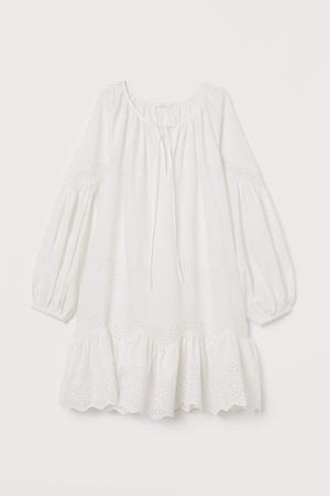 Cotton Dress - White