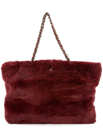 Chanel Vintage Fur Chain Shoulder Bag - Farfetch
