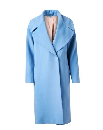 Light Blue Wool Coat | Fleurette