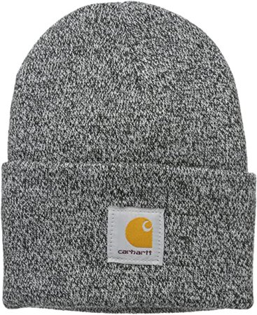 Carhartt mens Knit Cuffed Beanie Hat, Tidal/Blue Spruce Marl, One Size US at Amazon Men’s Clothing store