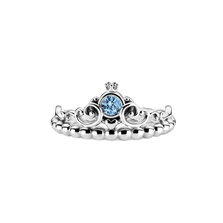 Pandora Disney Cinderella Blue Tiara Ring