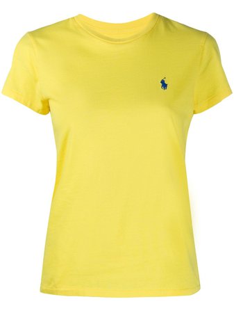 Polo Ralph Lauren Logo Embroidered slim-fit T-shirt - Farfetch