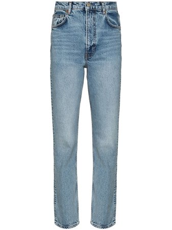 Reformation Liza straight-leg jeans blue 1306151DEN - Farfetch