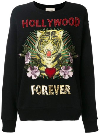 Hollywood Forever embroidered sweatshirt