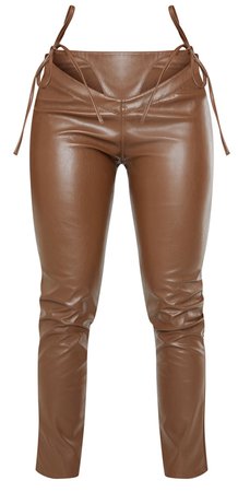 cut out leather pants