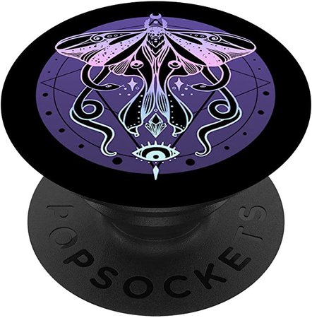 Amazon.com: Luna Moth, Snakes, And Gothic Witch Artwork, Pastel Goth PopSockets PopGrip: Swappable Grip for Phones & Tablets