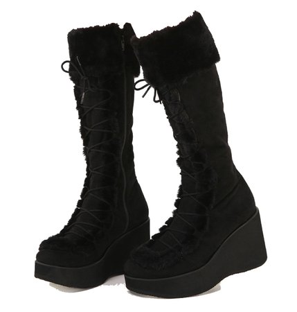 black high winter boots | UGLY SHADOW