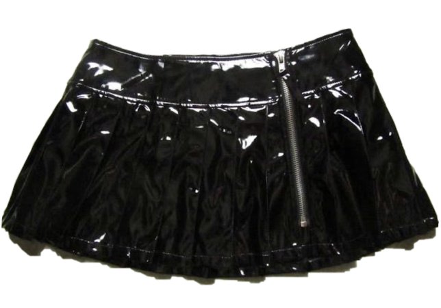 patent leather skirt