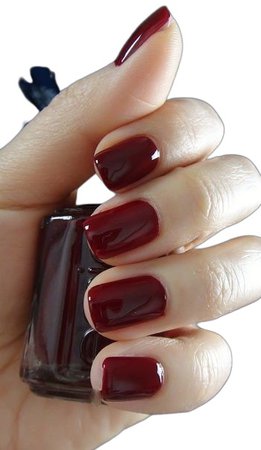 burgundy nail polish