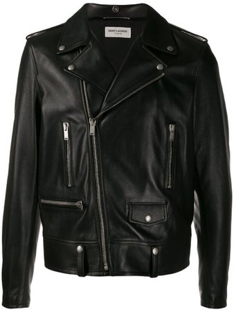 saint laurent black leather jacket