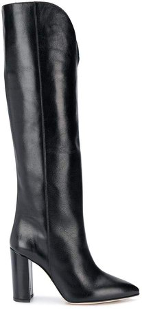 100mm pointed knee length boots