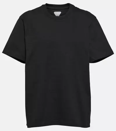 Cotton Jersey T Shirt in Black - Bottega Veneta | Mytheresa