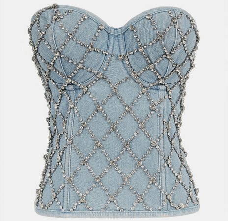 crystal bustier corset