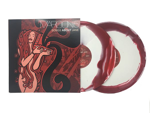 *clipped by @luci-her* Maroon 5 - Songs About Jane (Limited Edition Maroon & White Swirl Colored Vinyl) - Amazon.com Music