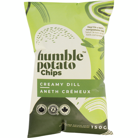 Humble Creamy Dill Flavoured Potato Chips - 150 g | Real Canadian Superstore