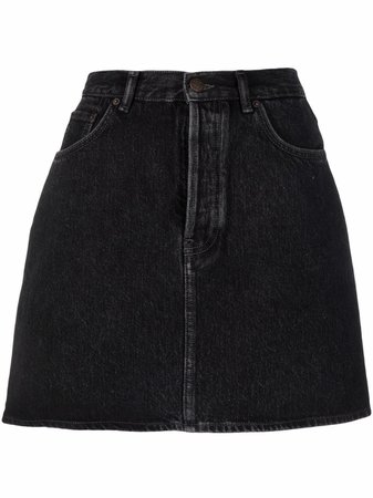 Shop Acne Studios A-line mini denim skirt with Express Delivery - FARFETCH