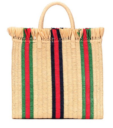 Large Top Handle straw tote