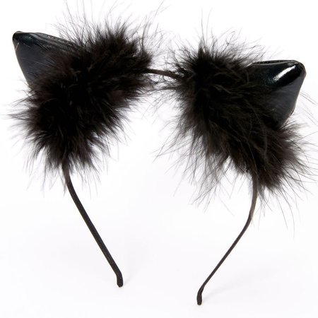 Claire’s Feather Cat Ear Headband