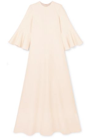 Valentino | Wool and silk-blend crepe gown | NET-A-PORTER.COM