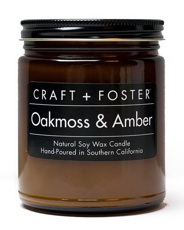Craft + Foster Oakmoss & Amber Candle