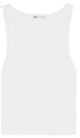 white tank top Zara