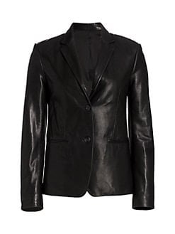 Helmut Lang leather blazer