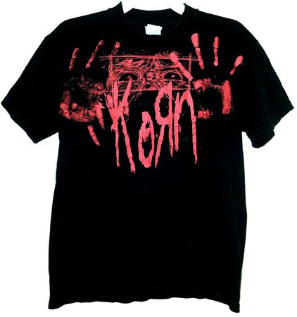 Korn Vintage Rare Double Sided Graphic T Shirt Men Size M Rock 90s With Tags | eBay