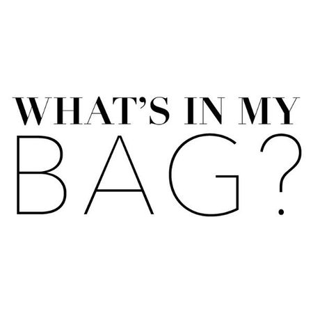 what's in my bag text - Google Search