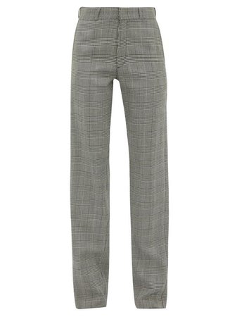 VETEMENTS Houndstooth tailored twill trousers