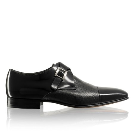 TRIESTE Single Monk Strap in Black Leather | Russell & Bromley