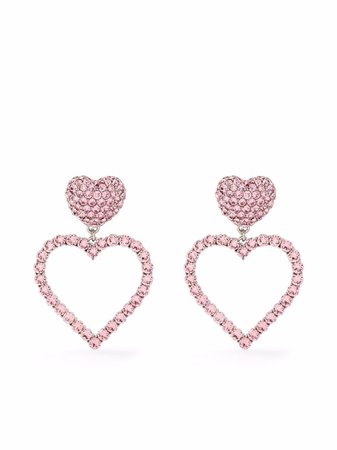 Moschino Heart Pendant clip-on Earrings - Farfetch