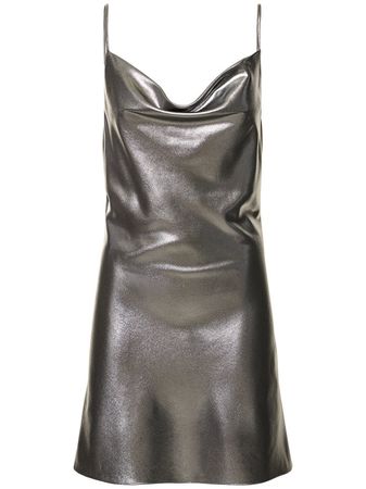 Metallic draped mini slip dress - Rotate - Women | Luisaviaroma