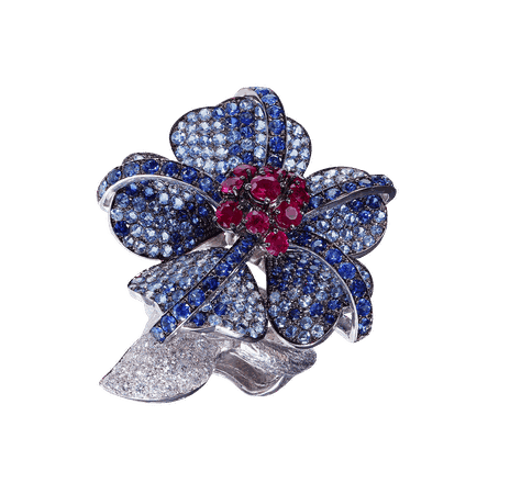 Moussaieff, Ruby, sapphire and diamond ring