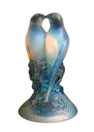 lalique birds glass statue