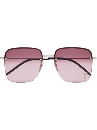 Saint Laurent logo-letter Gradient Sunglasses - Farfetch