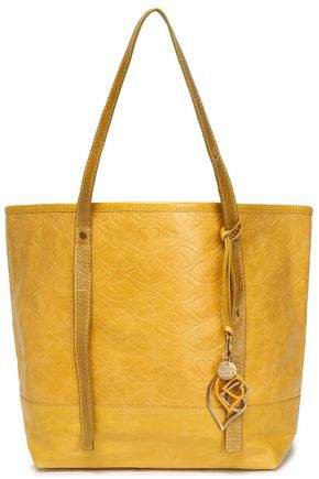 Bisou Quilted Textured-leather Tote