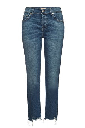 7 for all Mankind - Asher Lux Boyfriend Jeans - blue