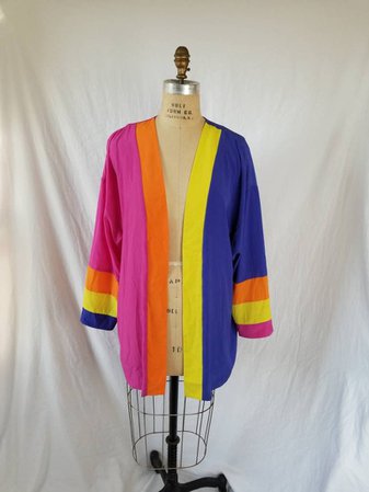 80s colorful ladies jacket 16 | Etsy