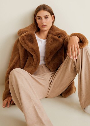 Faux fur coat - Women | MANGO USA