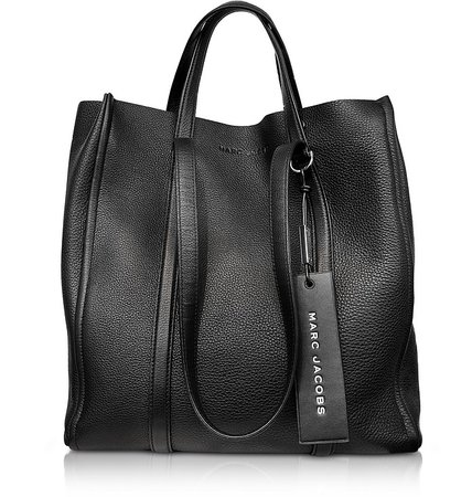 Marc Jacobs Black The Oversized Tag Tote at FORZIERI