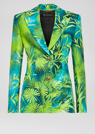 Versace Jungle Print Blazer for Women | US Online Store